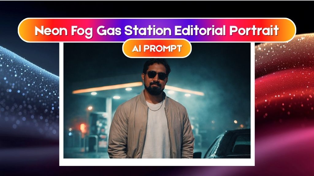 neon-fog-gas-station-editorial-portrait